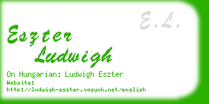 eszter ludwigh business card